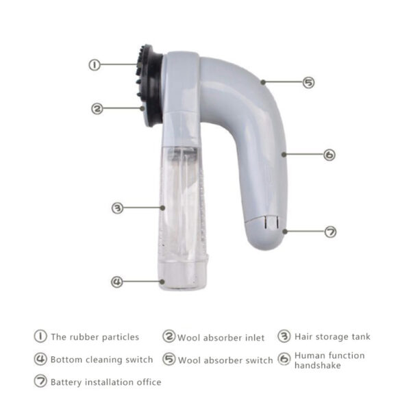 Electric Pet Hair Remover Device Cleaning Cat Dog Supplies Portable Pet Vacuum Cleaner Pet Hair Stick Hair Brush Pet Cleaning - Image 3