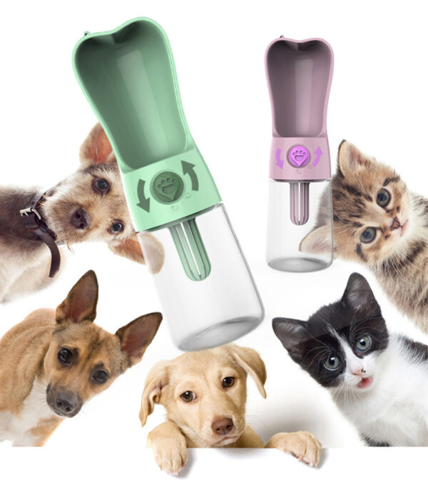 Pet Dog Cat Water Bottle Portable Feeder - Image 7