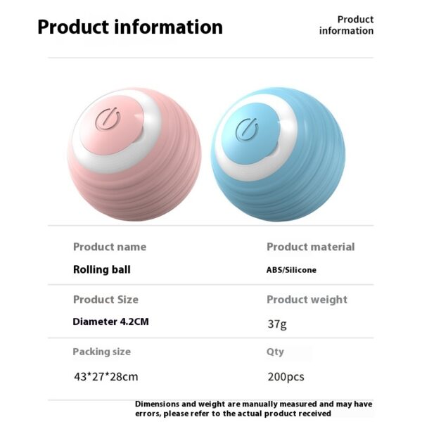 Smart Dog Toy Ball Electronic Interactive Pet Toy Moving Ball USB Automatic Moving Bouncing For Puppy Birthday Gift Cat Product - Image 5